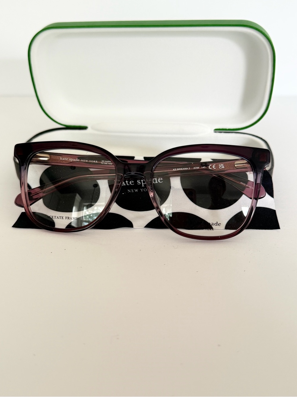 kate spade KS Brieana purple/Burgundy Acetate Eyeglass Frames